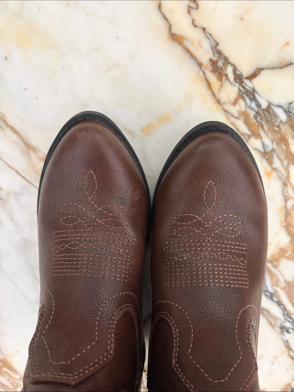 Cat & Jack Brown Kids Western Cowboy Boots